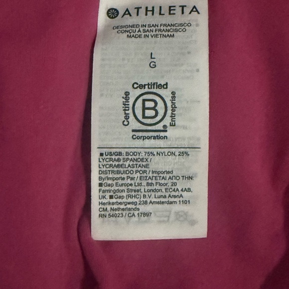 Athleta Pink Leggings - Picture 3 of 5
